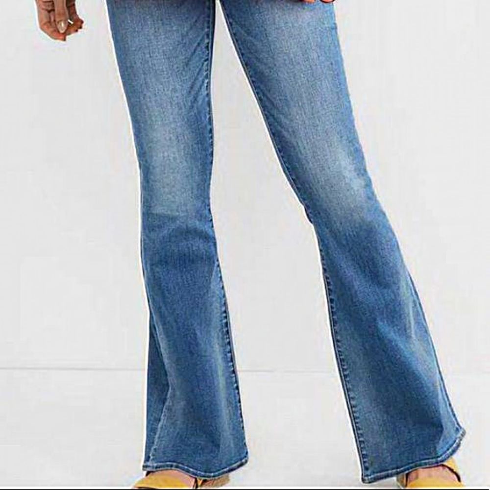 Motherhood Maternity light denim flare size 2